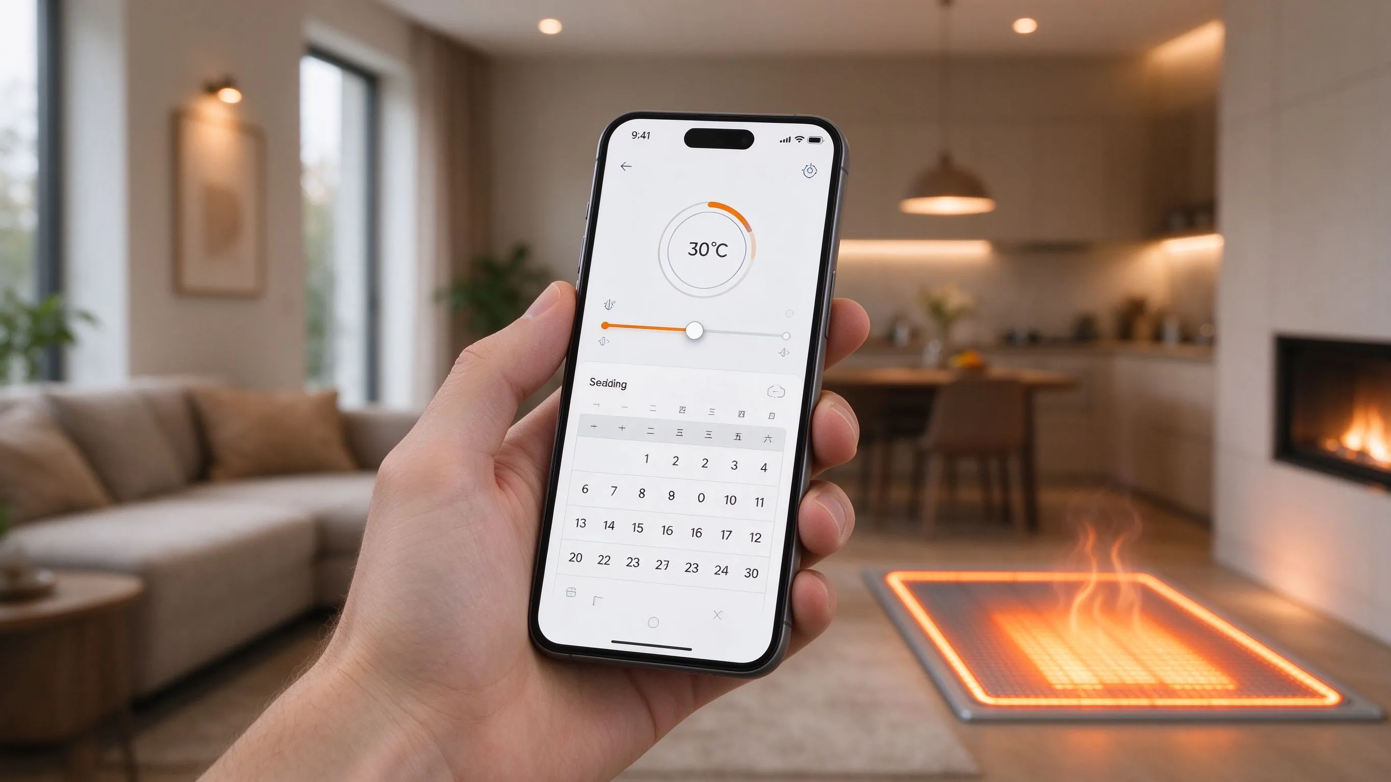 smart thermostat controlling underfloor heating cost US