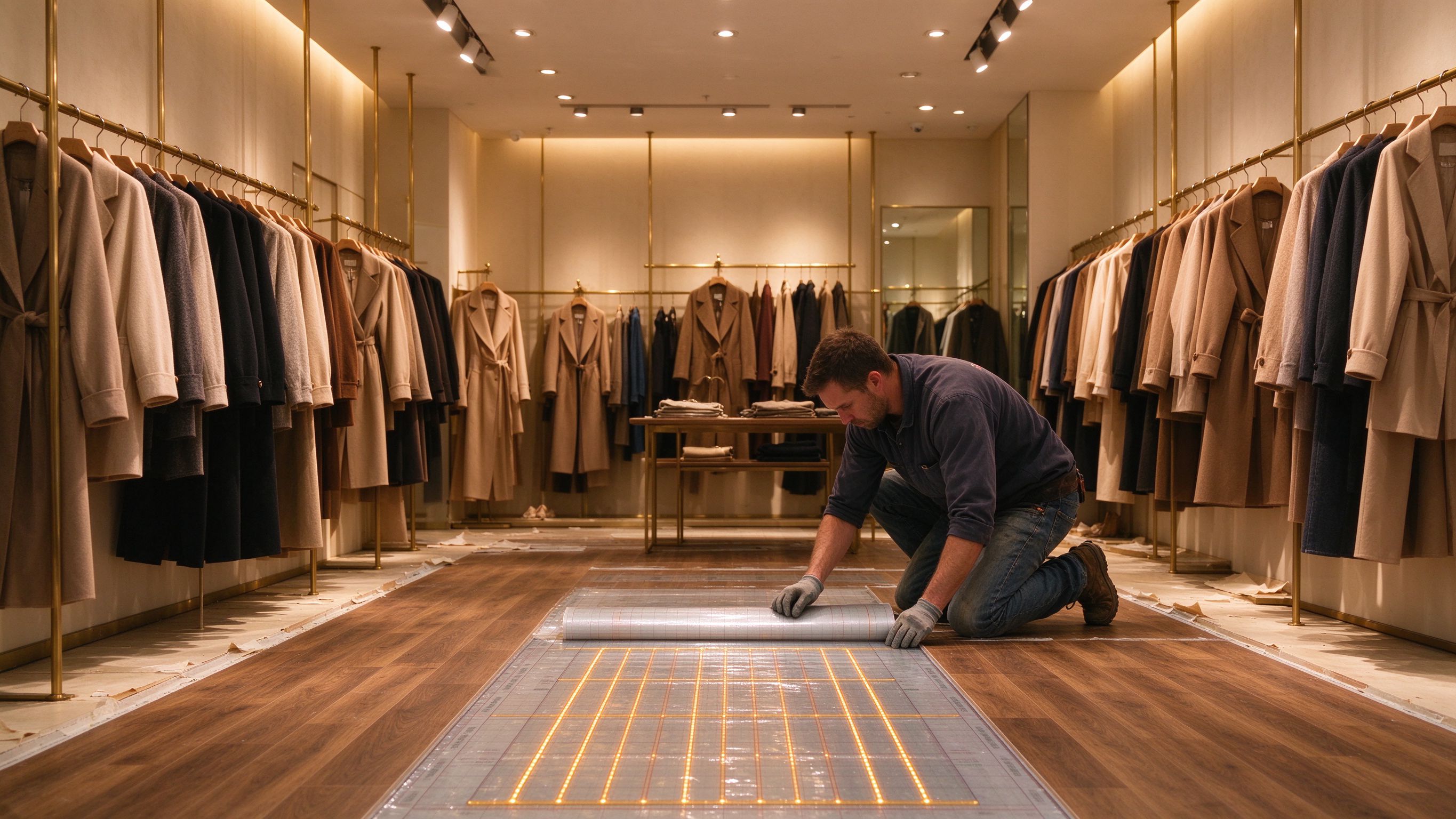 retail floor heating specification