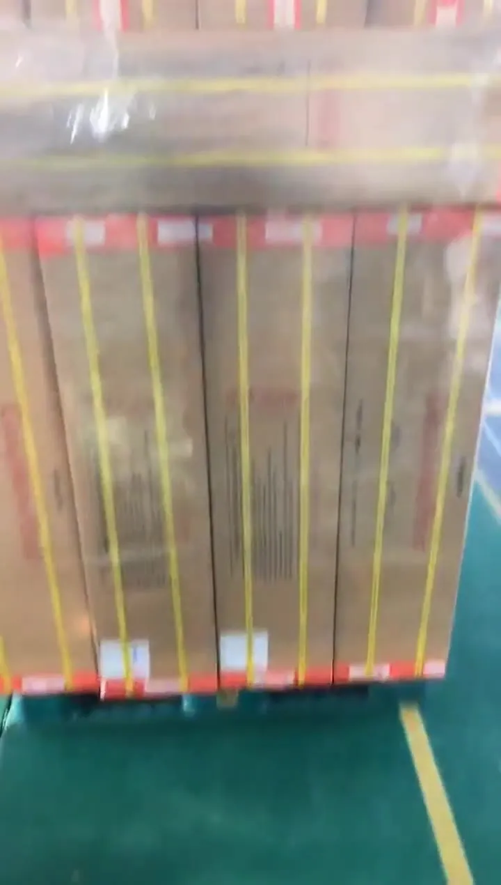 Palletised export shipment of heating products ready for international freight