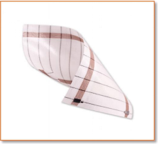 5V heating fabric for wearable folded showing foldable washable graphene cloth