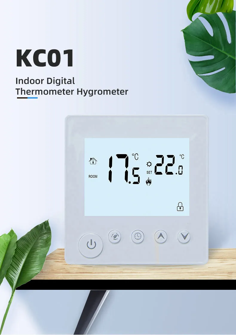 SunAura KC01 indoor digital thermometer hygrometer