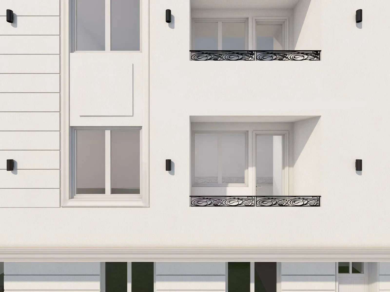 Palilulska Oaza apartment building facade for single-apartment electric floor heating