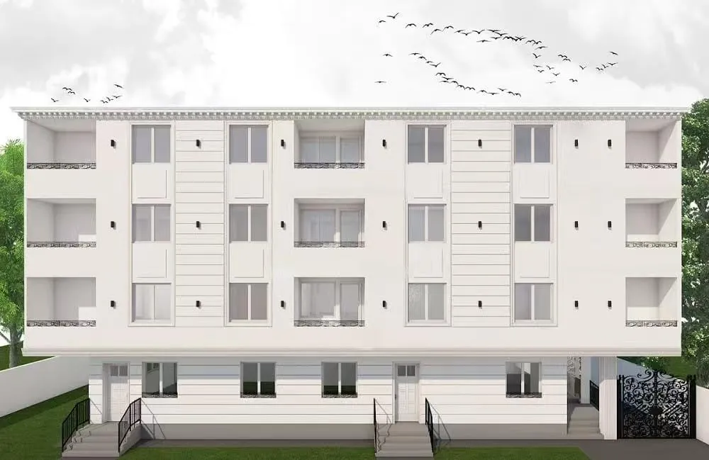 Palilulska Oaza three-storey apartment building external view
