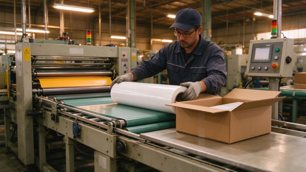 Definitieve inspectie en verpakking van verwarmingsfolierollen voor export