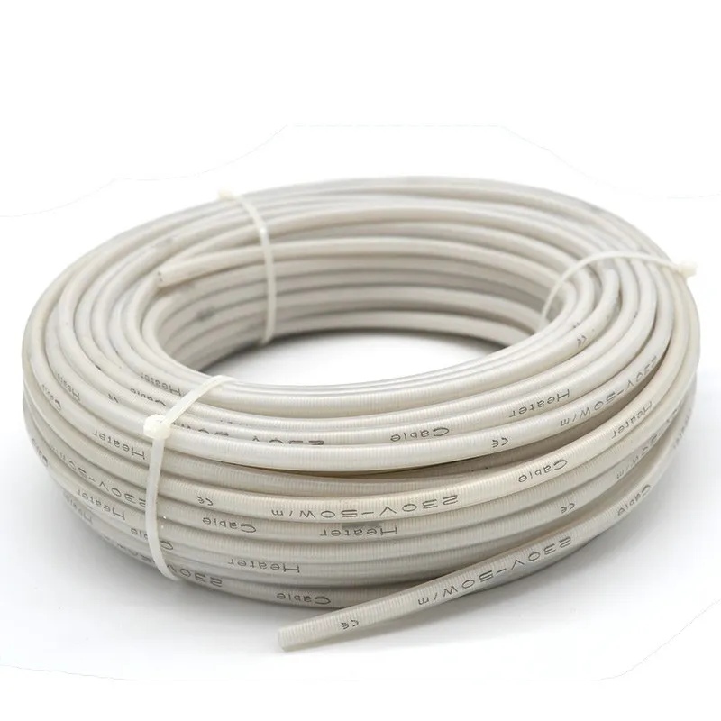 Silicone insulated heating wire for pipe maintenance