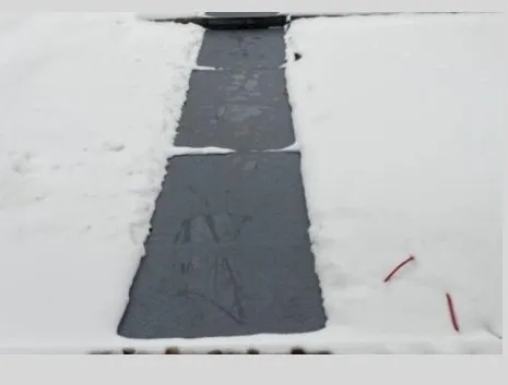Step Snow Melting Mat detail of non-slip heated surface