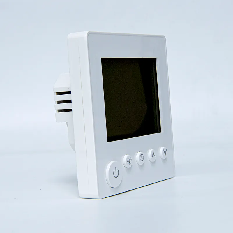Digital room thermometer displaying current and set temperature