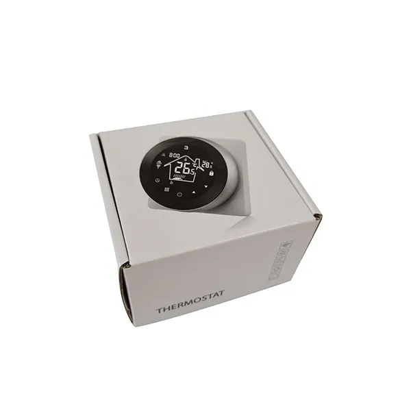 HY312 WiFi thermostat wall installation beside underfloor heating