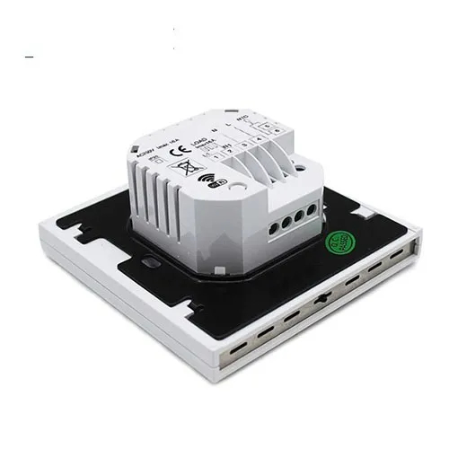 E91.716 touch thermostat LCD displaying temperature