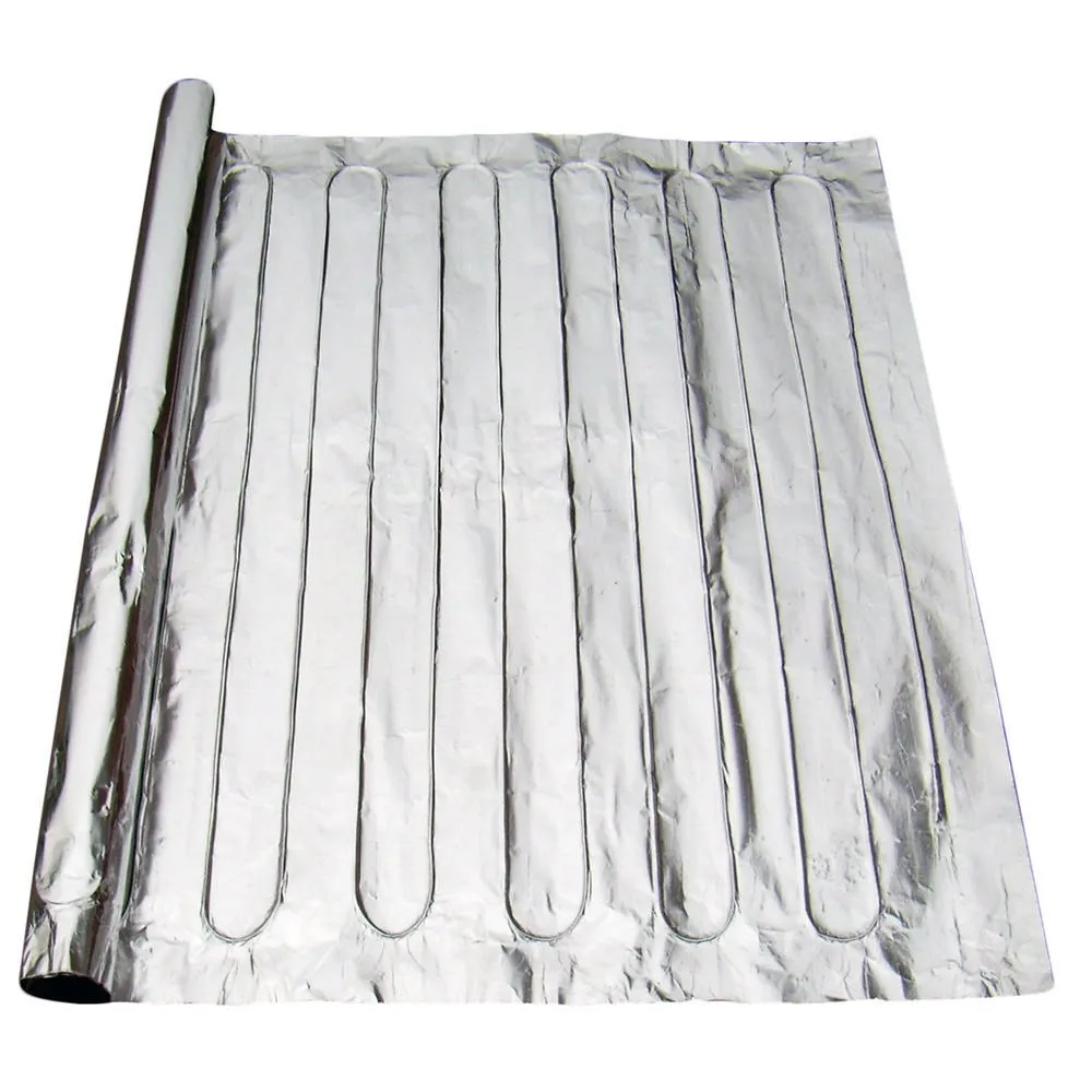 Pre-spaced mesh dual-conductor heating cable for underfloor mat installation